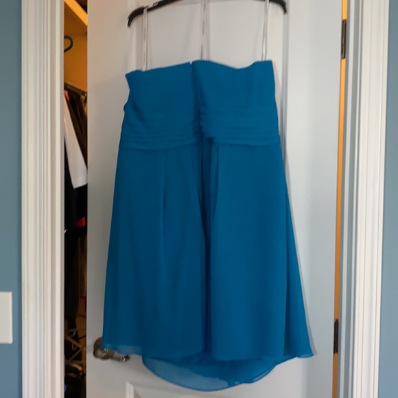 David’s Bridal strapless chiffon dress - Picture 3 of 3